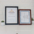 Hot Sale Eco-friendly 8.5x11 Black wood Document Certificates Diploma Photo Frame